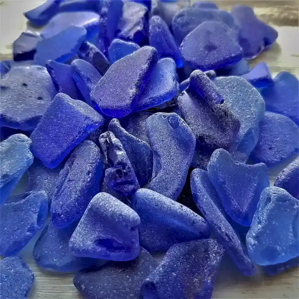 Cobalt blue Sea Glass - Handpicked from the Japan Sea