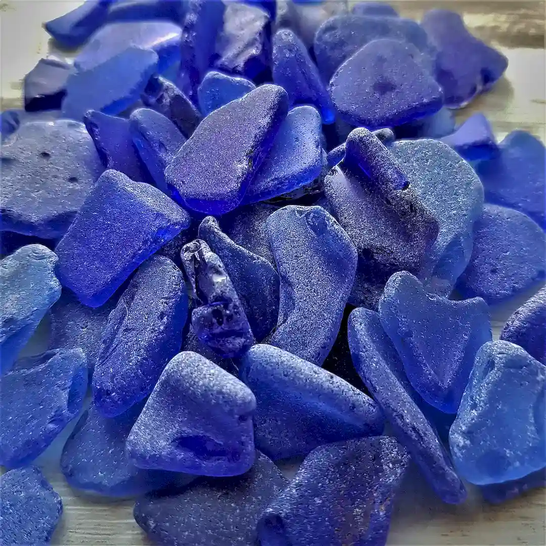 Cobalt blue Sea Glass - Handpicked from the Japan Sea