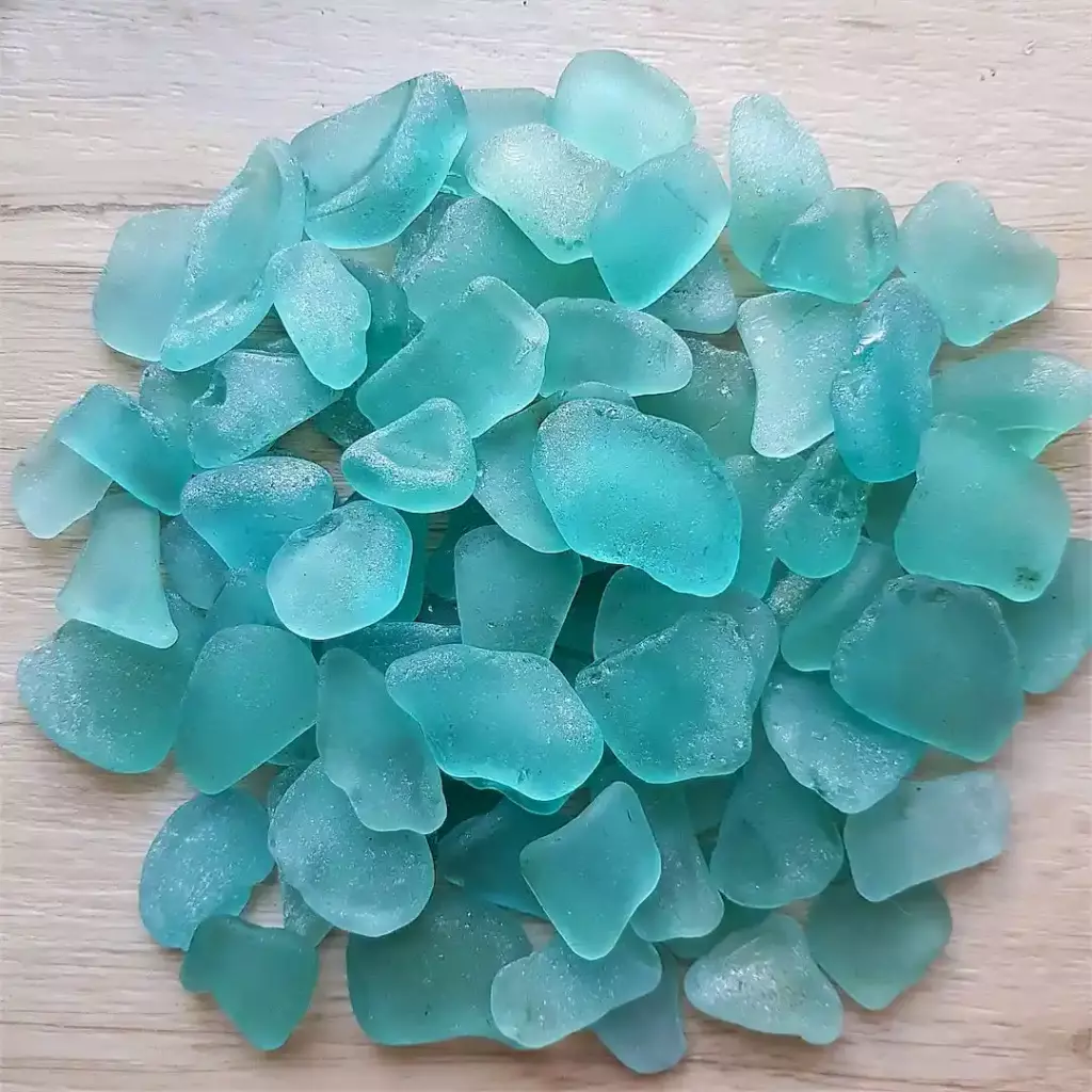 Genuine Large Aqua Sea Glass: Perfect Element for Crafting