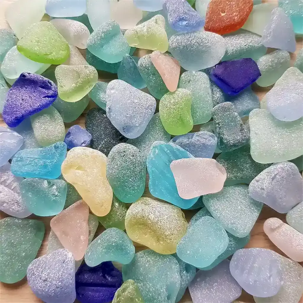 Genuine rare sea glass showcasing the beauty of ocean treasures - Japan Sea glass