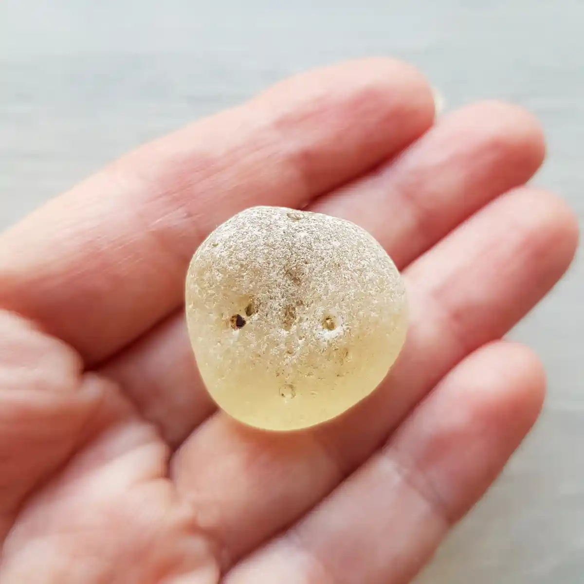 Yellow Bonfire Glass - Japan Sea glass