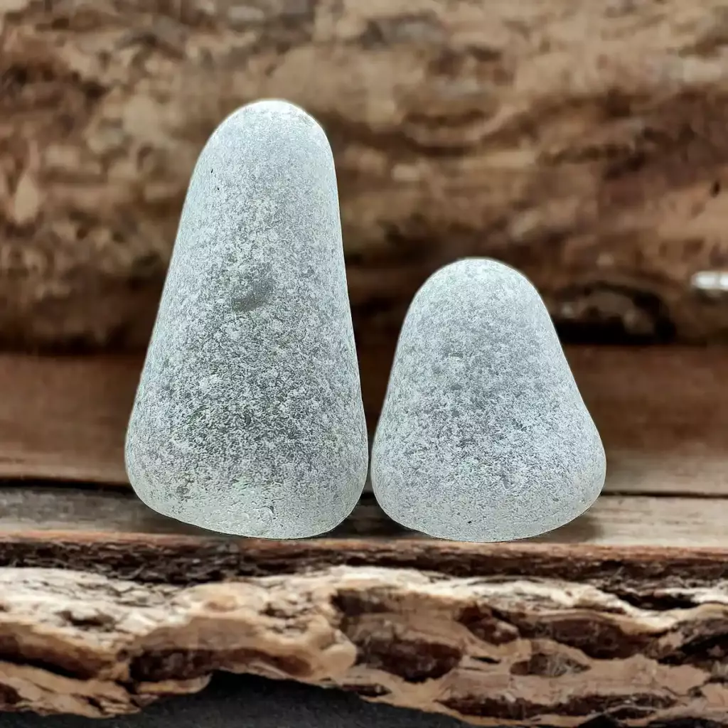 White sea glass