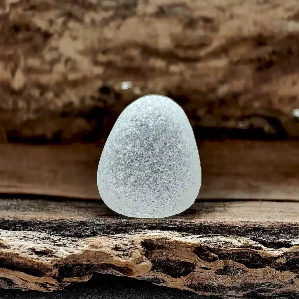 White sea glass