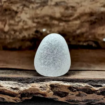 White sea glass