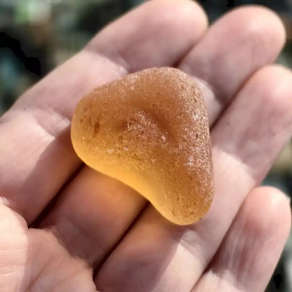 Amber Sea Glass - Japan Sea glass