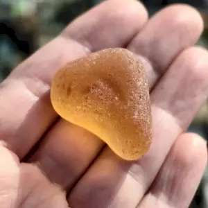 Amber Sea Glass - Japan Sea glass
