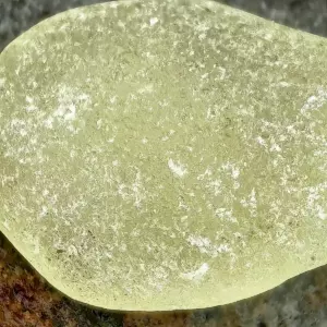 Genuine Yellow Sea Glass Macro View- Japan Sea glass