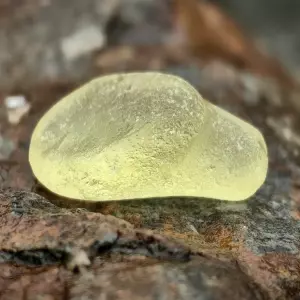 Large Yellow Sea Glass - Japan Sea glass