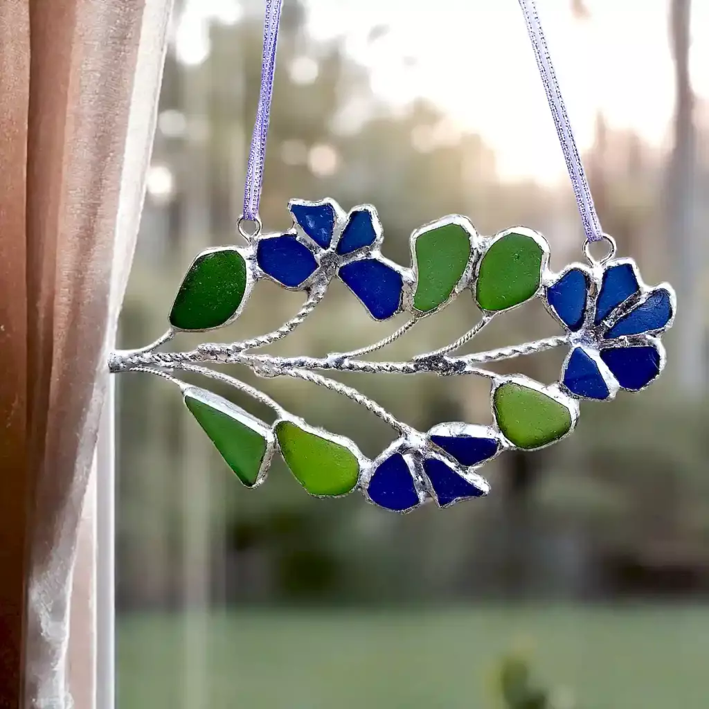 Genuine sea glass suncatcher - Japan Sea Glass