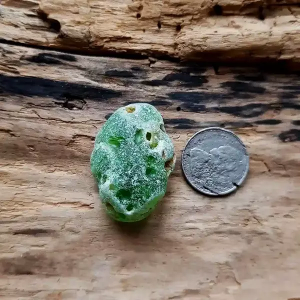 Genuine Green Bonfire Glass