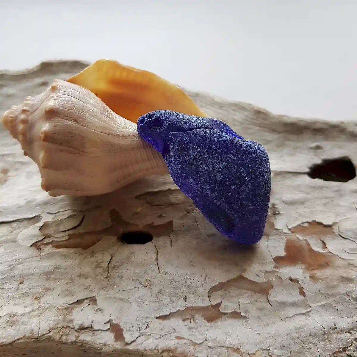 Large Cobalt Blue Seaglass