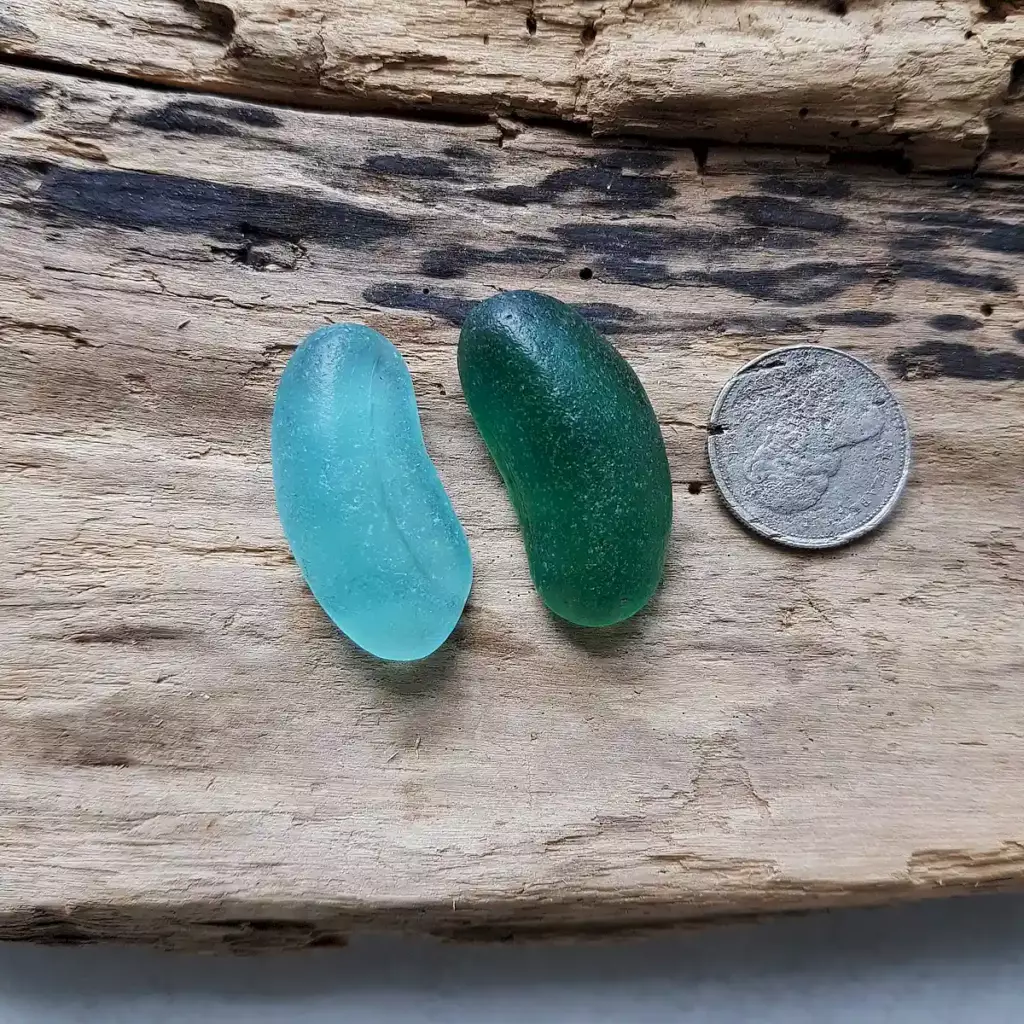 Partial Teal Blue Bottle Bottoms