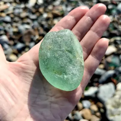 Large Seafoam Bonfire Glass