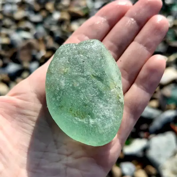 Large Seafoam Bonfire Glass