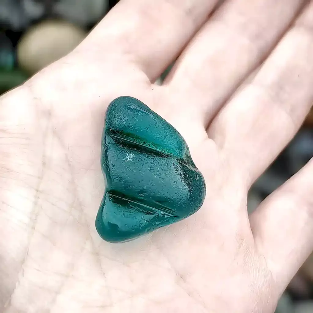 Textured Teal SeaGlass