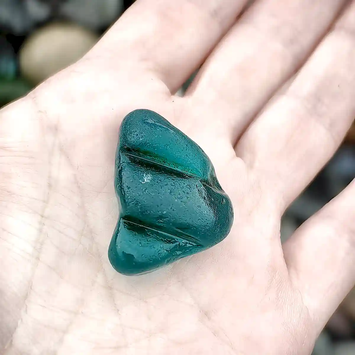 Textured Teal SeaGlass