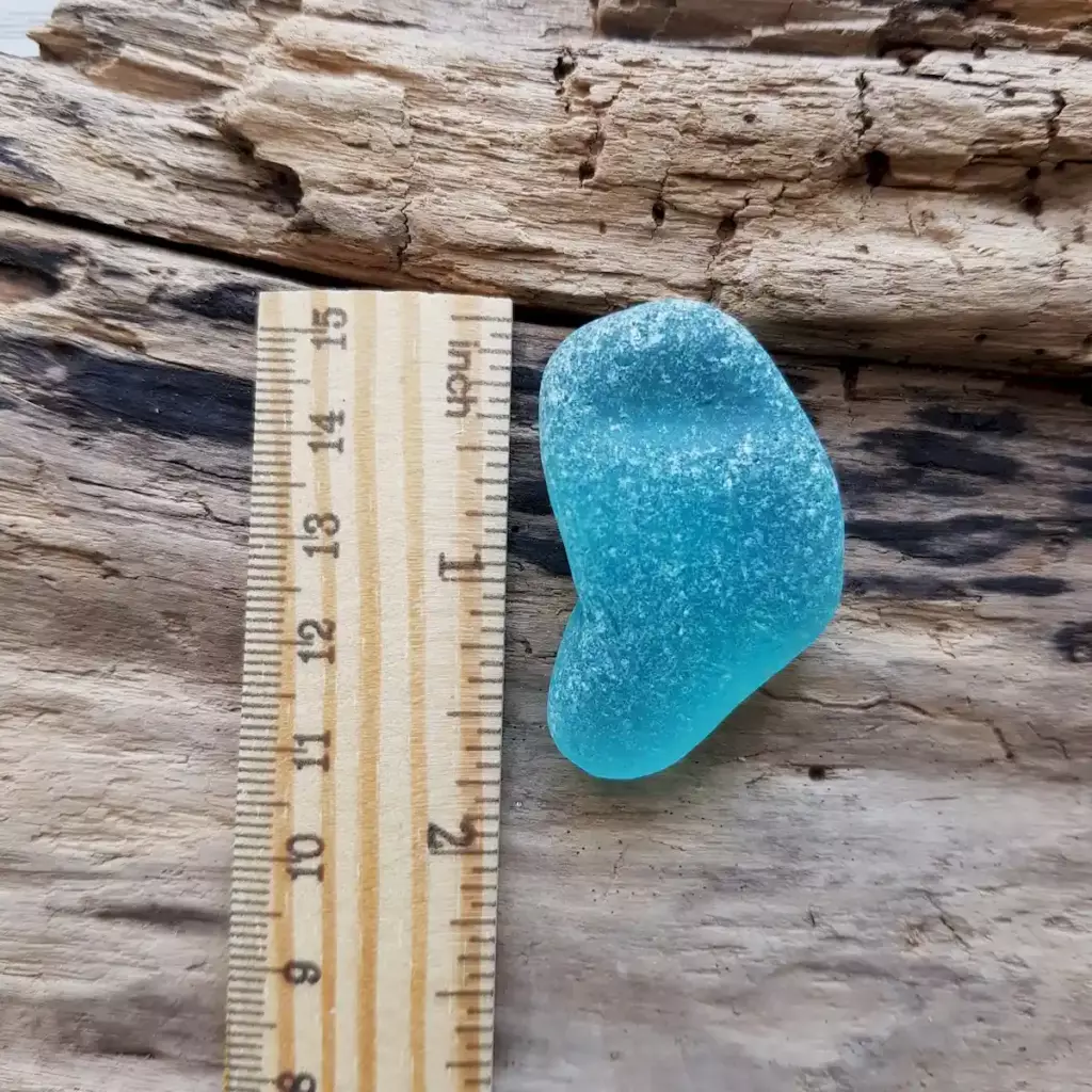 Gorgeous Turquoise Heart Sea Glass