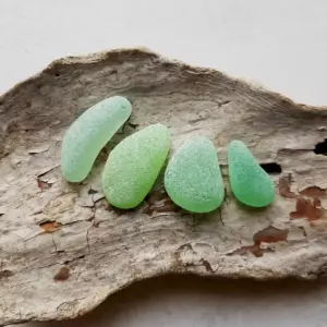 Rare Green Sea Glass Gems - Japan Sea glass
