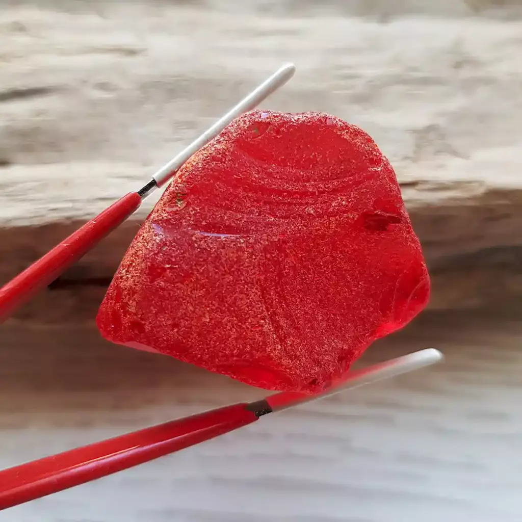 Huge Genuine Red UV Sea Glass - Japan Sea glass