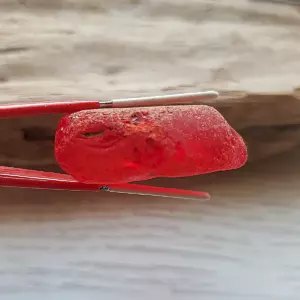 Extra Large Genuine Red UV Sea Glass - Japan Sea glass