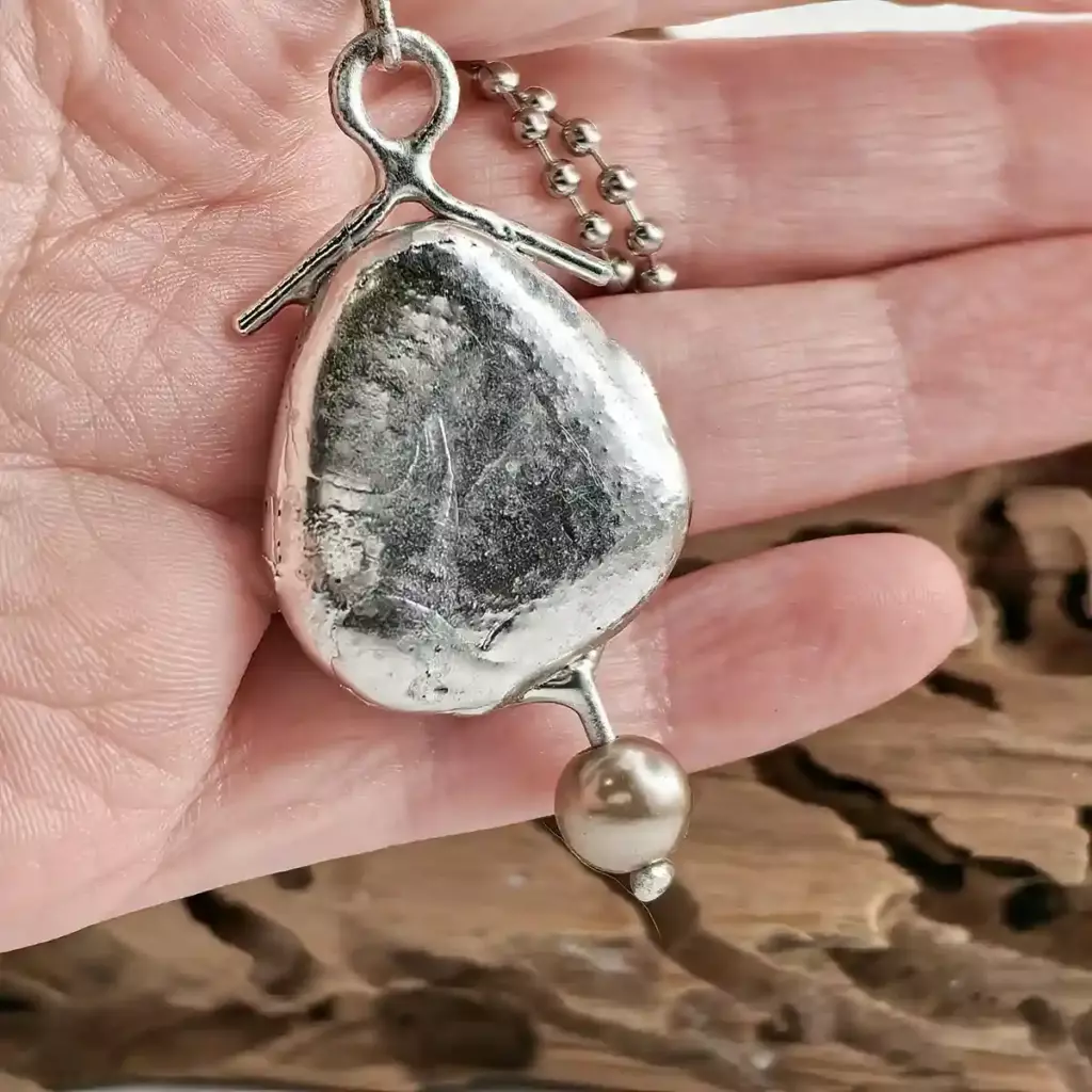 Back side of Sea Glass Pendant