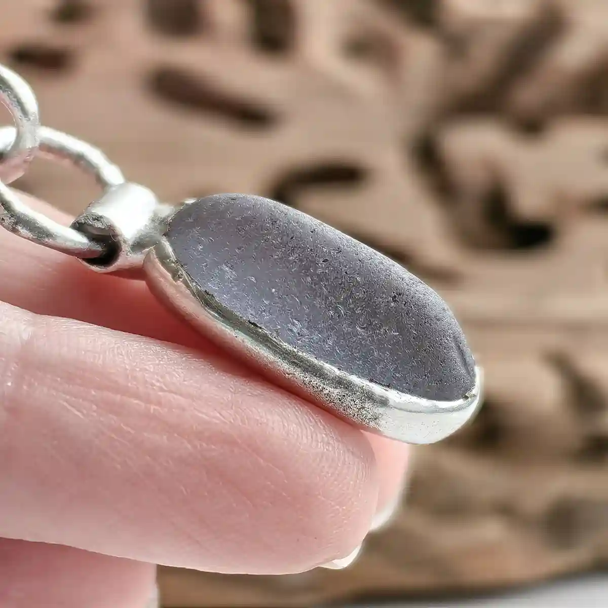 Minimalist Sea Glass Necklace - Image 4