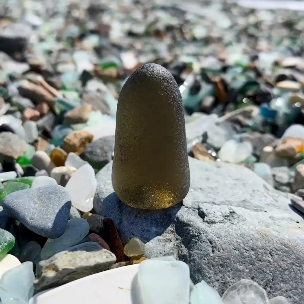 Extra Large Genuine Sea Glass Bullet - Japan Sea glass