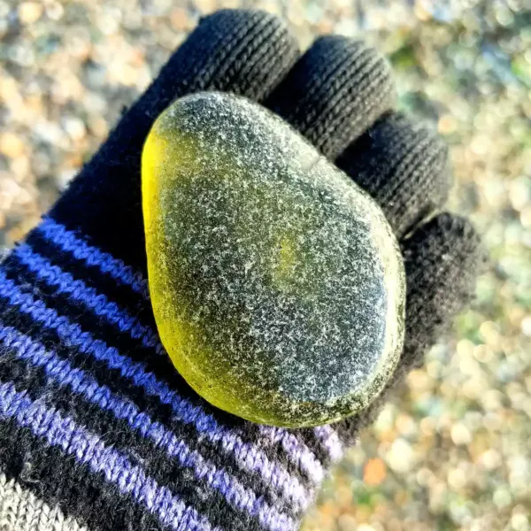 Gorgeous Extra large Olive Sea Glass - Japan Sea glass