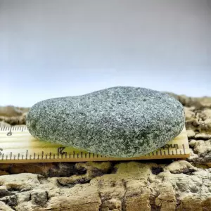 Frosty Extra large Olive Beach Glass