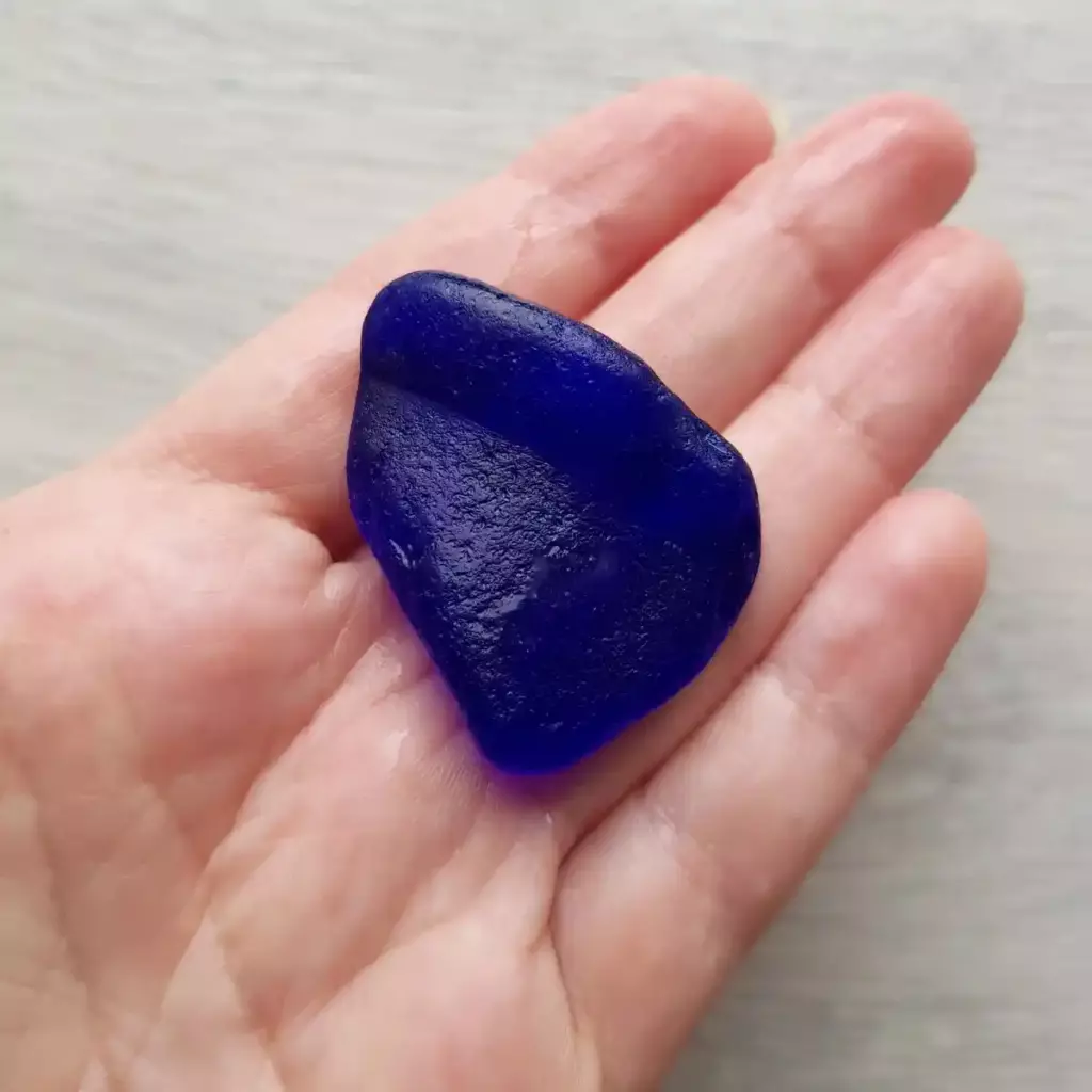 Gorgeous Large Cobalt Blue Sea Glass -Japan Sea glass