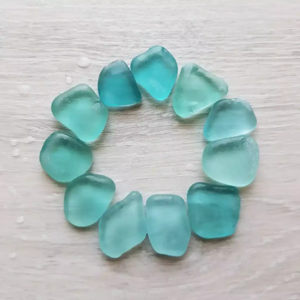 Jewelry Grade Aqua Blue Sea Glass-Japan Sea glass