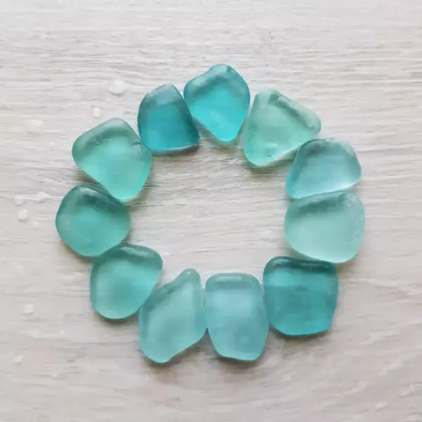 Jewelry Grade Aqua Blue Sea Glass-Japan Sea glass