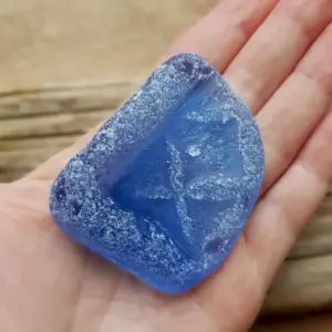 Gorgeous Huge Cornflower Blue Sea Glass - Japan Sea glass