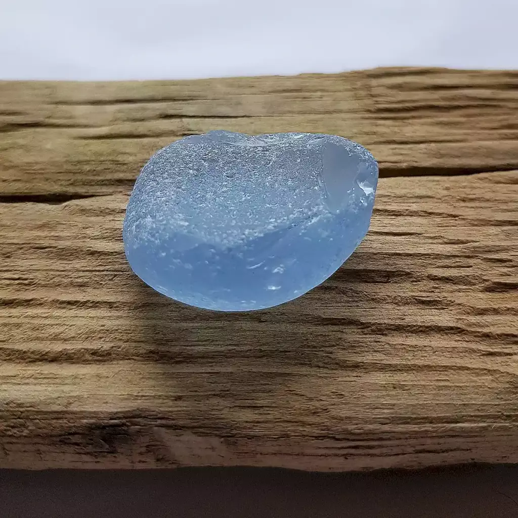 Fosty Cornflower Blue Bottom - Japan Sea glass