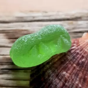 Lime green sea glass - Japan Sea glass