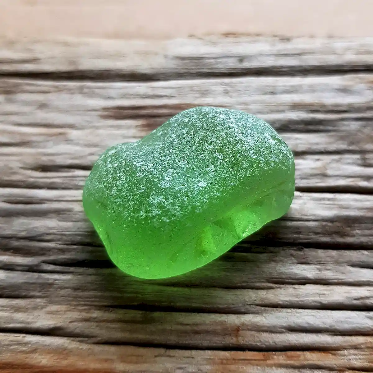 Real Lime green sea glass - Japan Sea glass