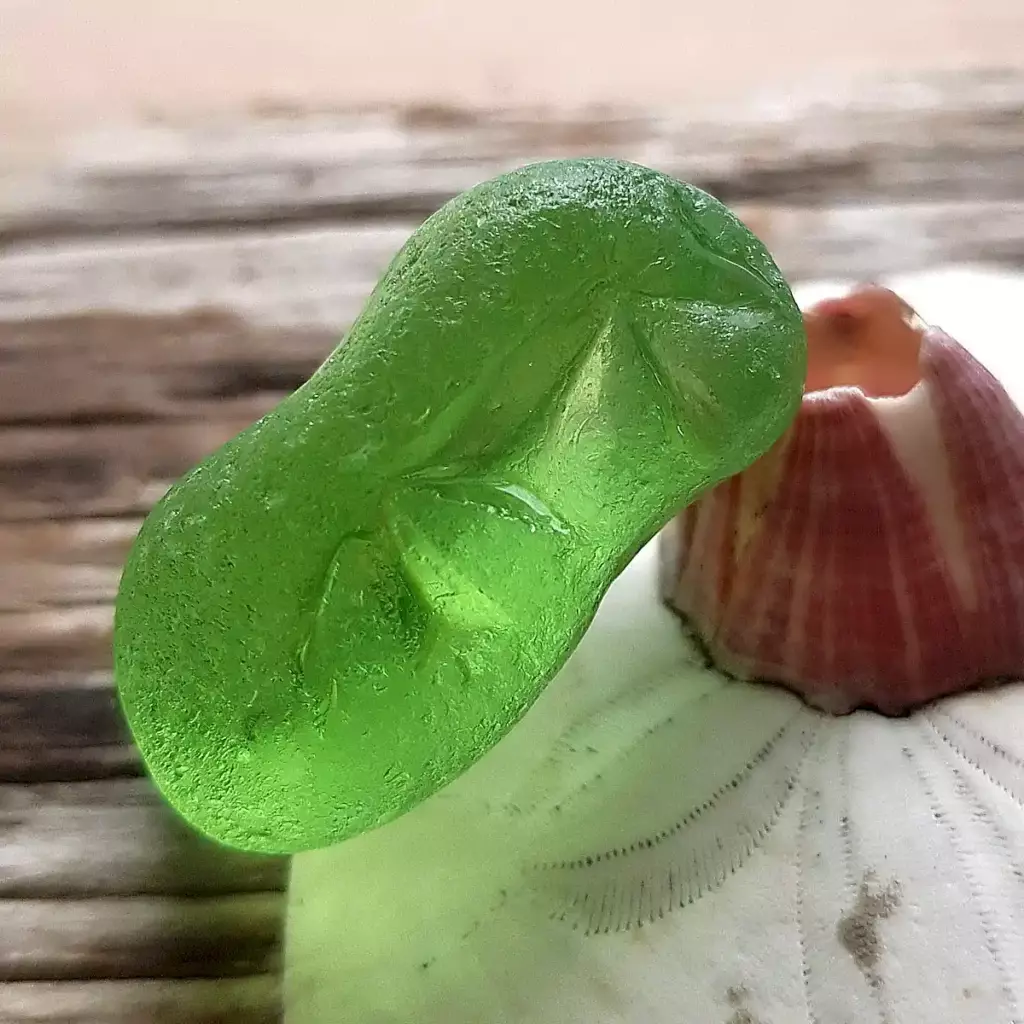 Genuine Lime green sea glass - Japan Sea glass