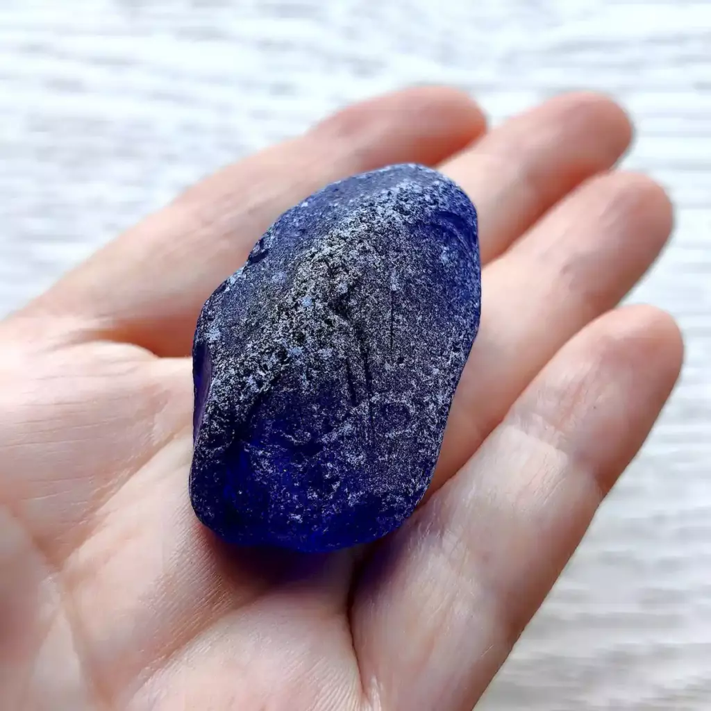 Extra Thick Cobalt Blue Sea Glass