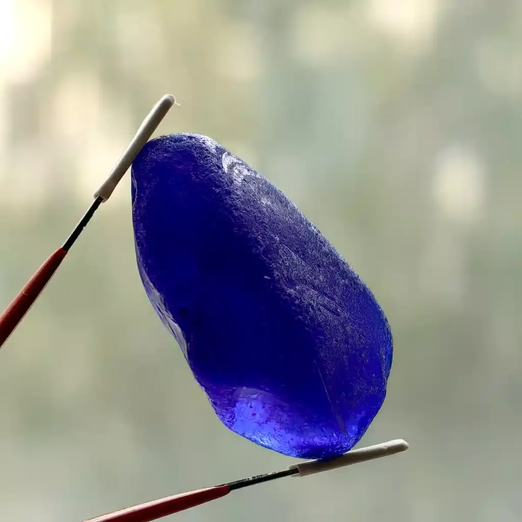 Extra Thick Cobalt Blue Sea Glass - Japan Sea glass