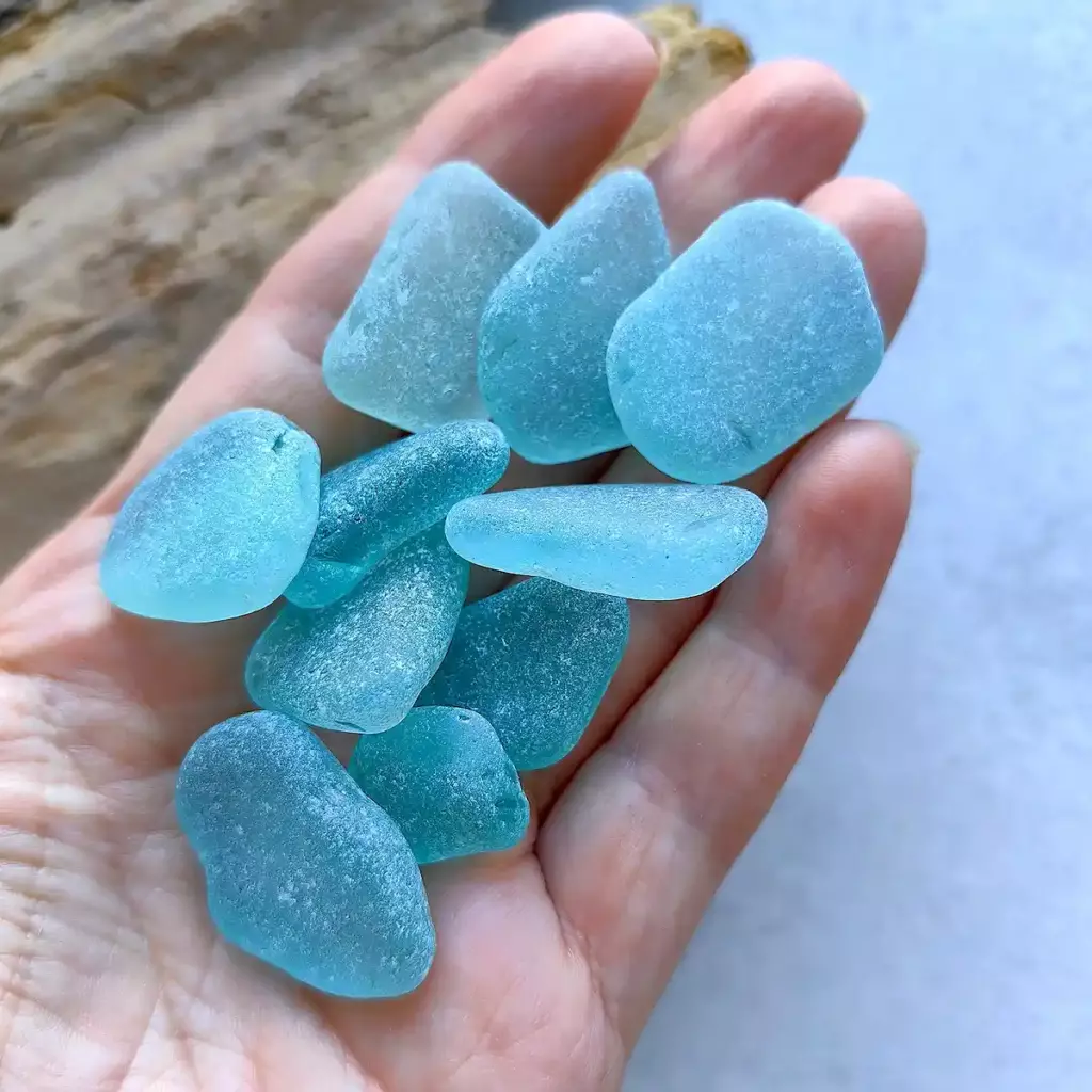Jewelry Grade Aqua Blue Sea Glass-Japan Sea glass