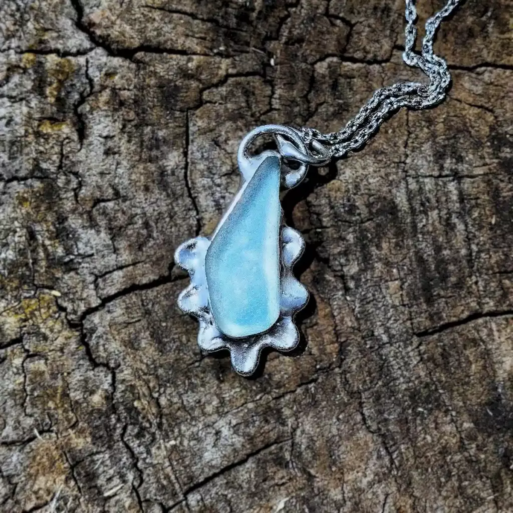 blue mermaid necklace