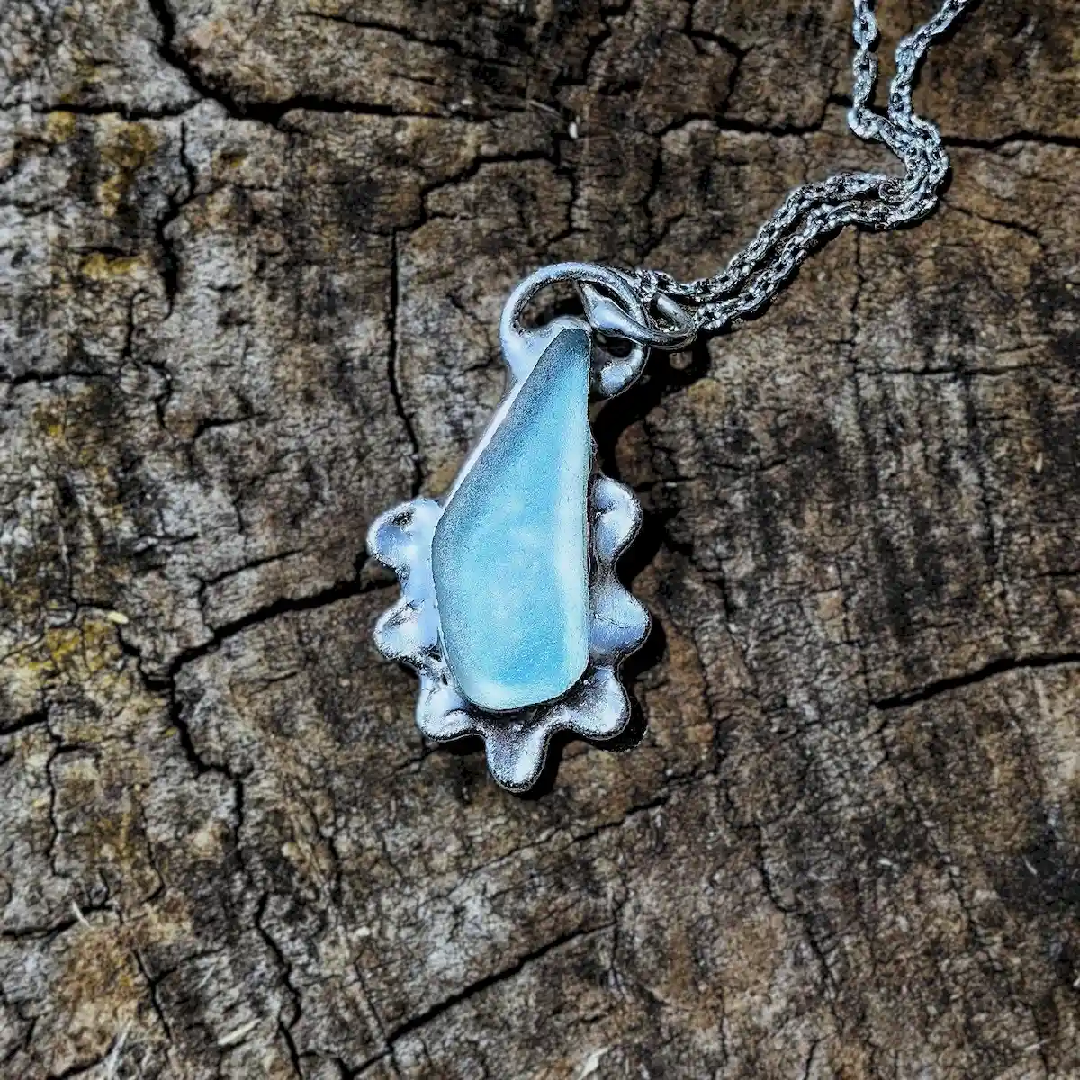 blue mermaid necklace