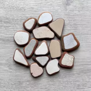 Genuine sea pottery set - Japan Sea Glass