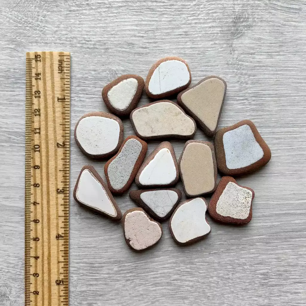 Genuine sea pottery set - Japan Sea Glass