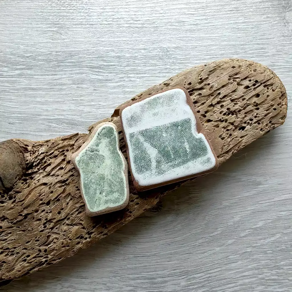 Genuine Large sea pottery set - Japan Sea Glass
