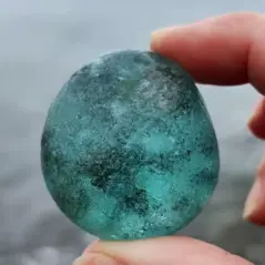 Teal Bonfire Glass