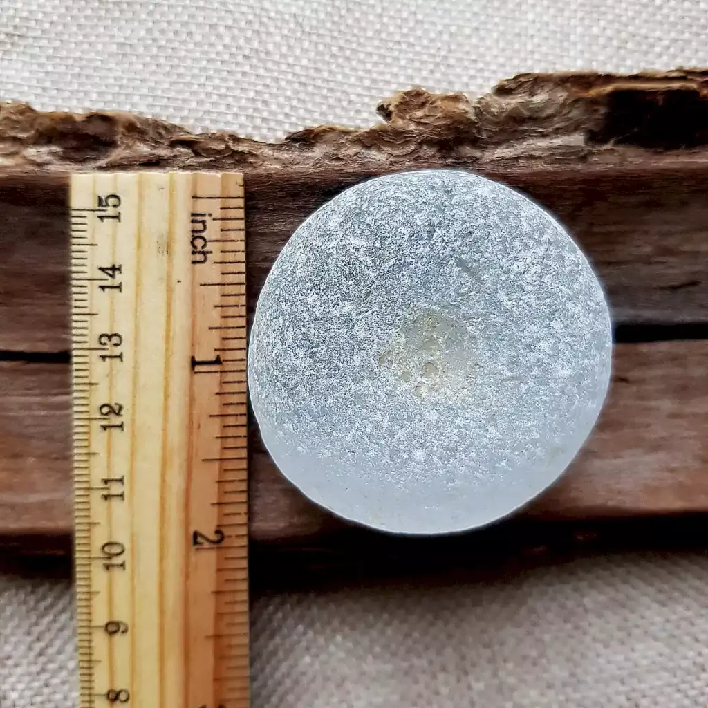 Large sea glass bottle bottom