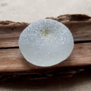 Large bottle bottom - Japan Sea glass