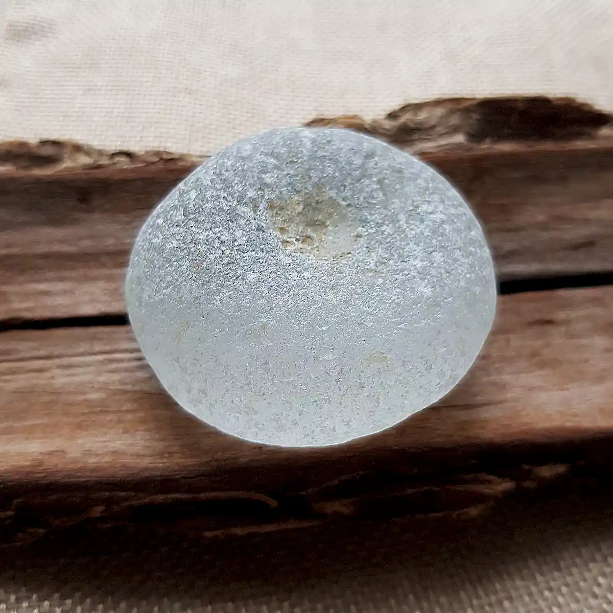 Large bottle bottom - Japan Sea glass