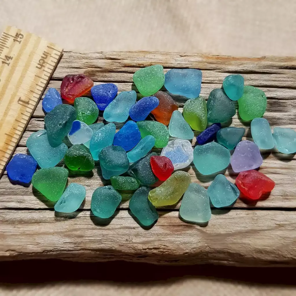 Genuine Colorful Tiny Sea Glass - Japan Sea glass